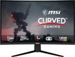 MSI G32C4X 32" Gaming Monitor 250Hz 1920 x 1080 (FHD) Curved Gaming Monitor, 1 ms, 250Hz, FreeSync, 1500R, HDMI, DisplayPort, Tilt Adjustable, Black